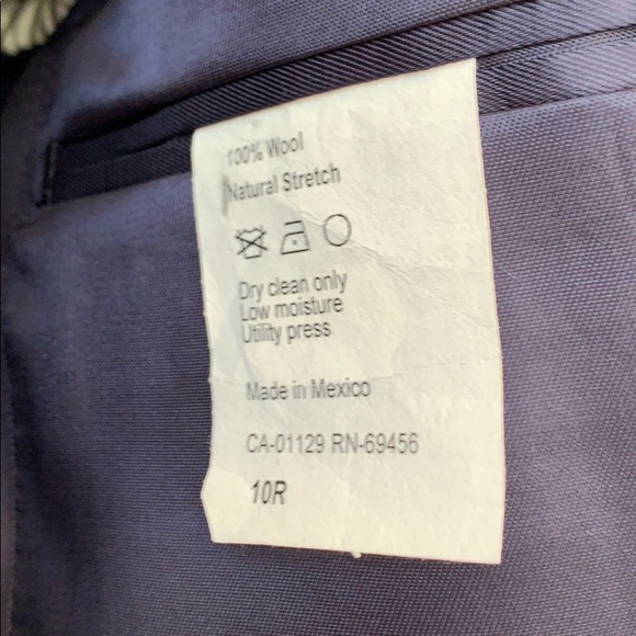 Michael Kors Boys Blue Checked Suit #C0062